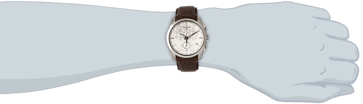 Reloj  cronógrafo de acero inoxidable plateado para hombre