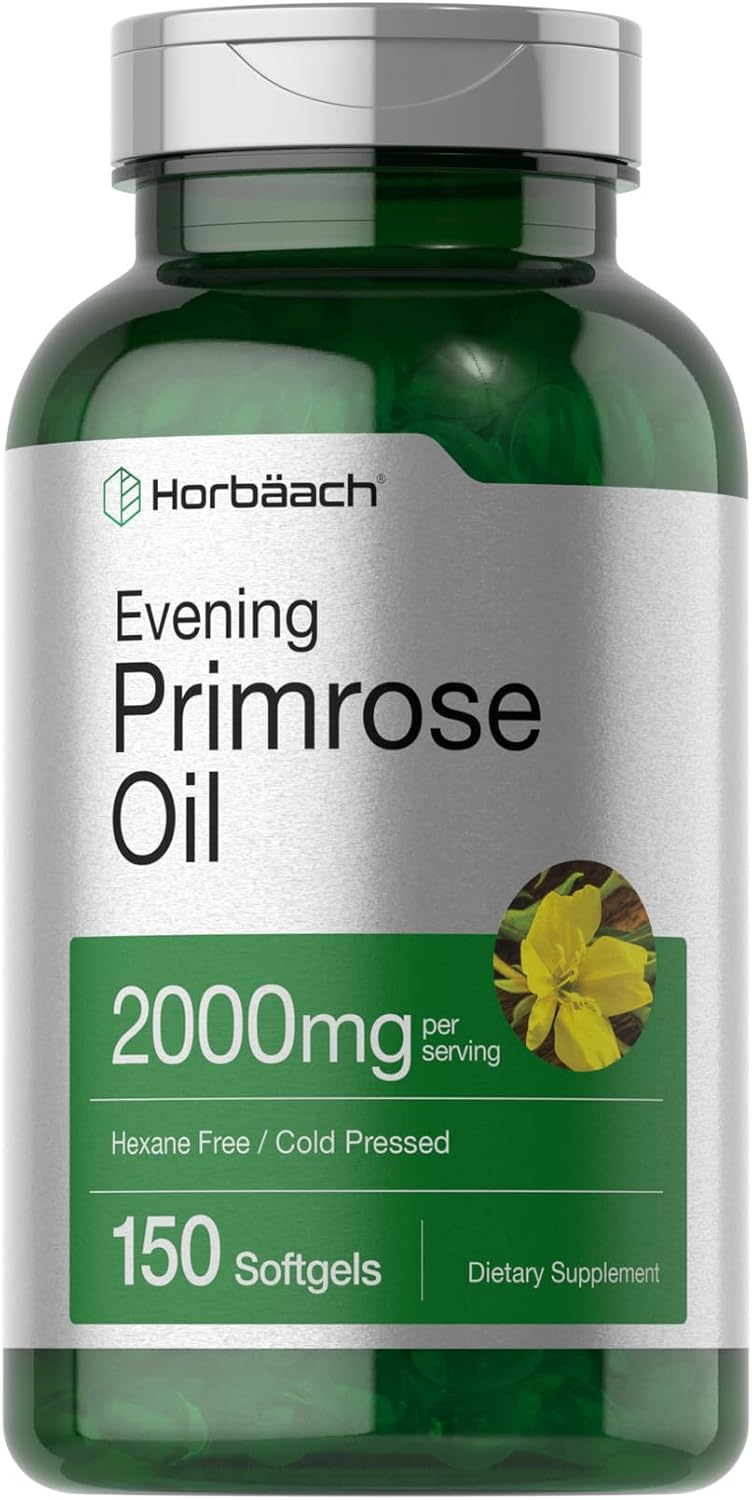 Suplemento Horbaach Cápsulas de aceite de onagra de 2000 mg