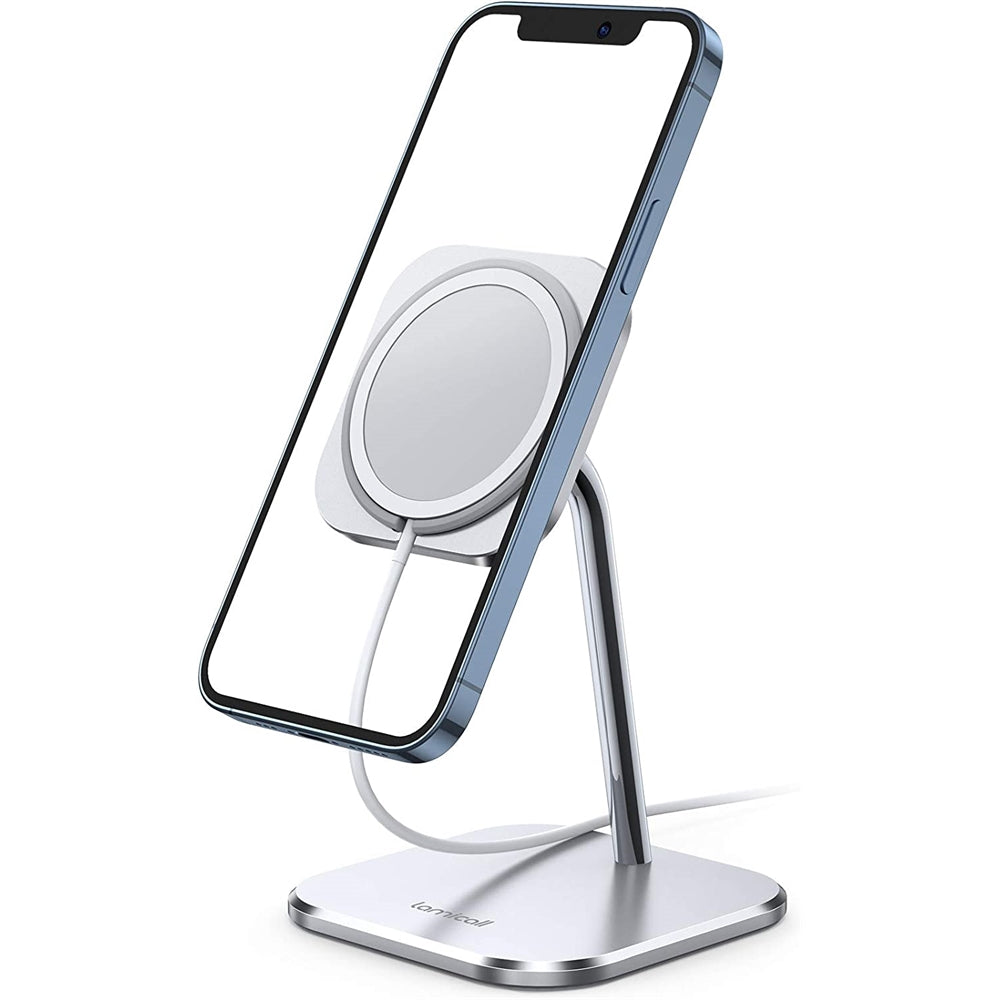 Cargador de teléfono de aluminio ajustable para escritorio