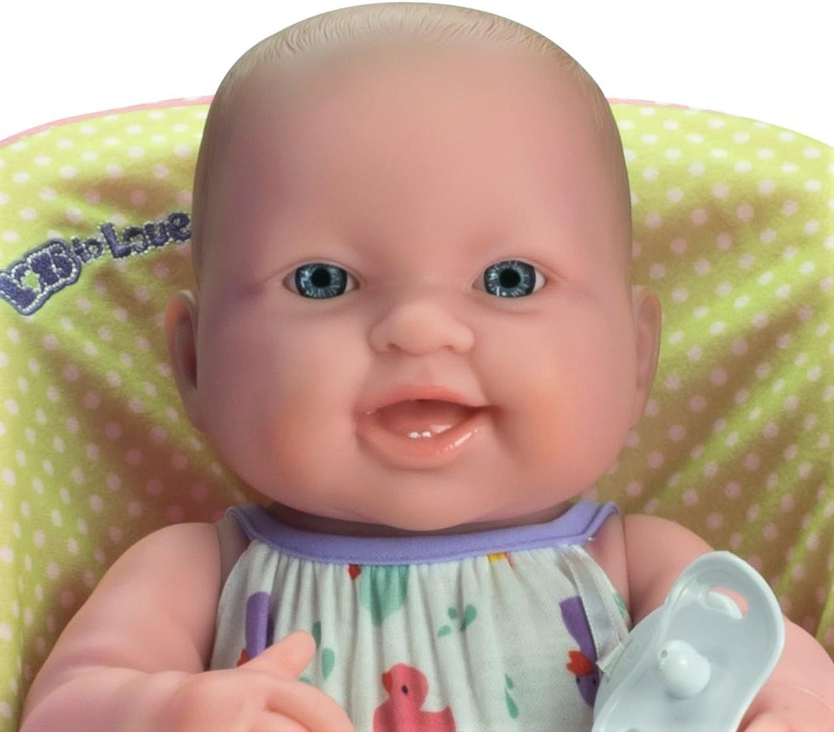 Muñeca JC Toys 14 con Silla de Auto, Posable y Impermeable