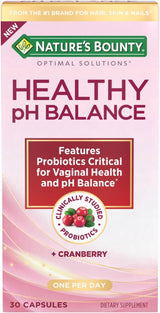 Solutions Healthy pH Balance, probióticos  equilibrio del pH