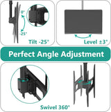 WALI Soporte de techo para TV montaje ajustable