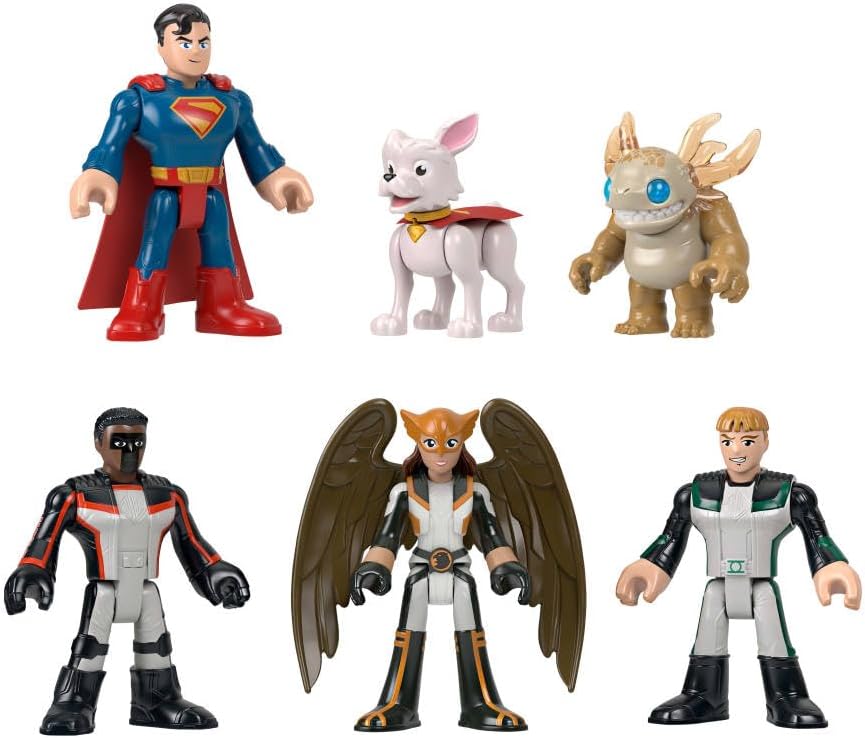 Figuritas Fisher-Price Imaginext Superman Pack 6 Personajes Krypto Kaiju