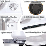 Batidora de pie 5-QT, 300W, 6+P, acero inoxidable, modelo 2023