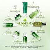 Crema facial iluminada con aloe vera 80% orgánico Aloderma