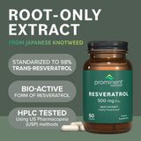 Suplemento Resveratrol Trans-resveratrol 98% puro  japonés