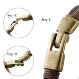 Brazalete de cuerda marrón