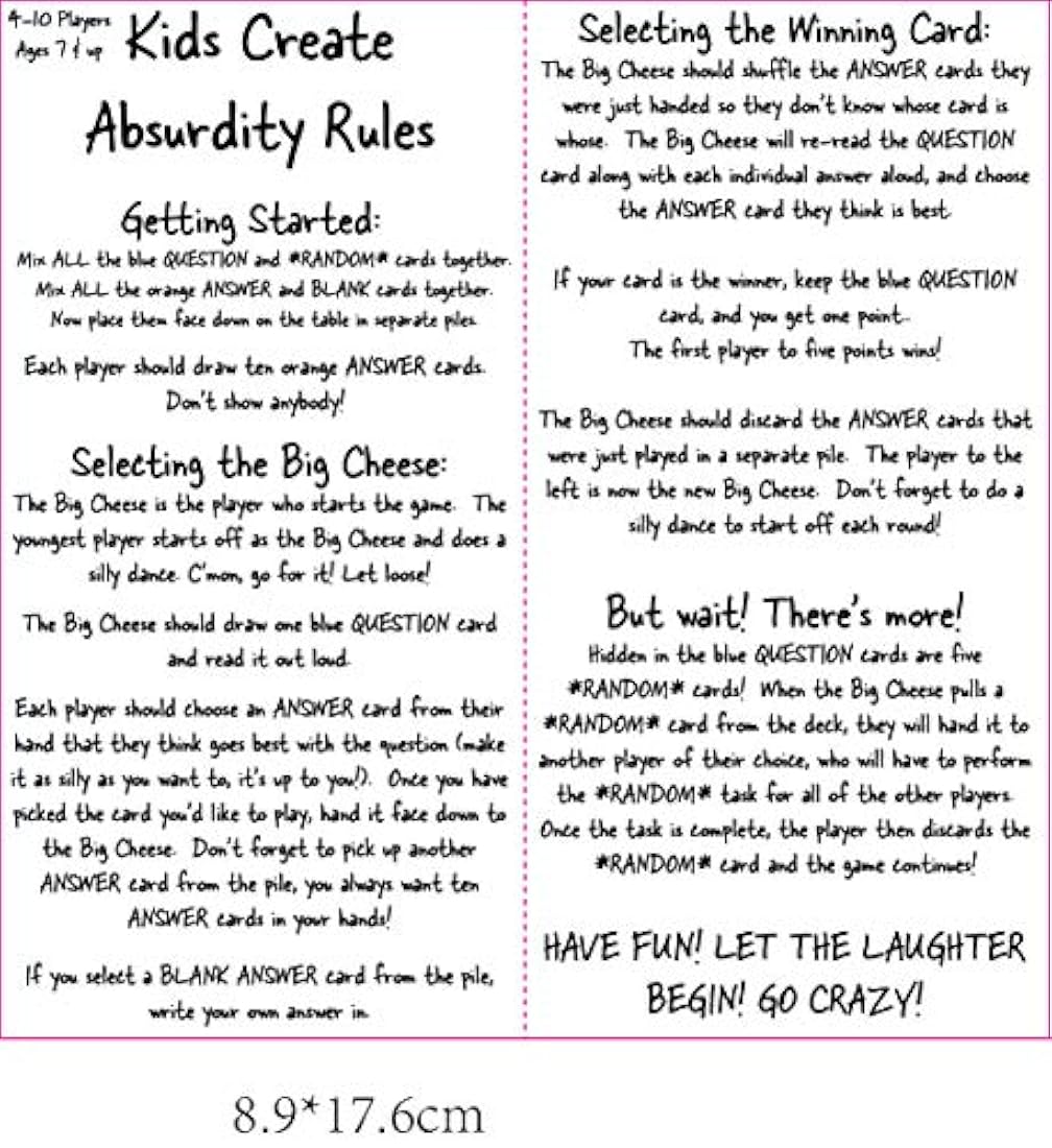 juego de cartas familiares en blanco para niños