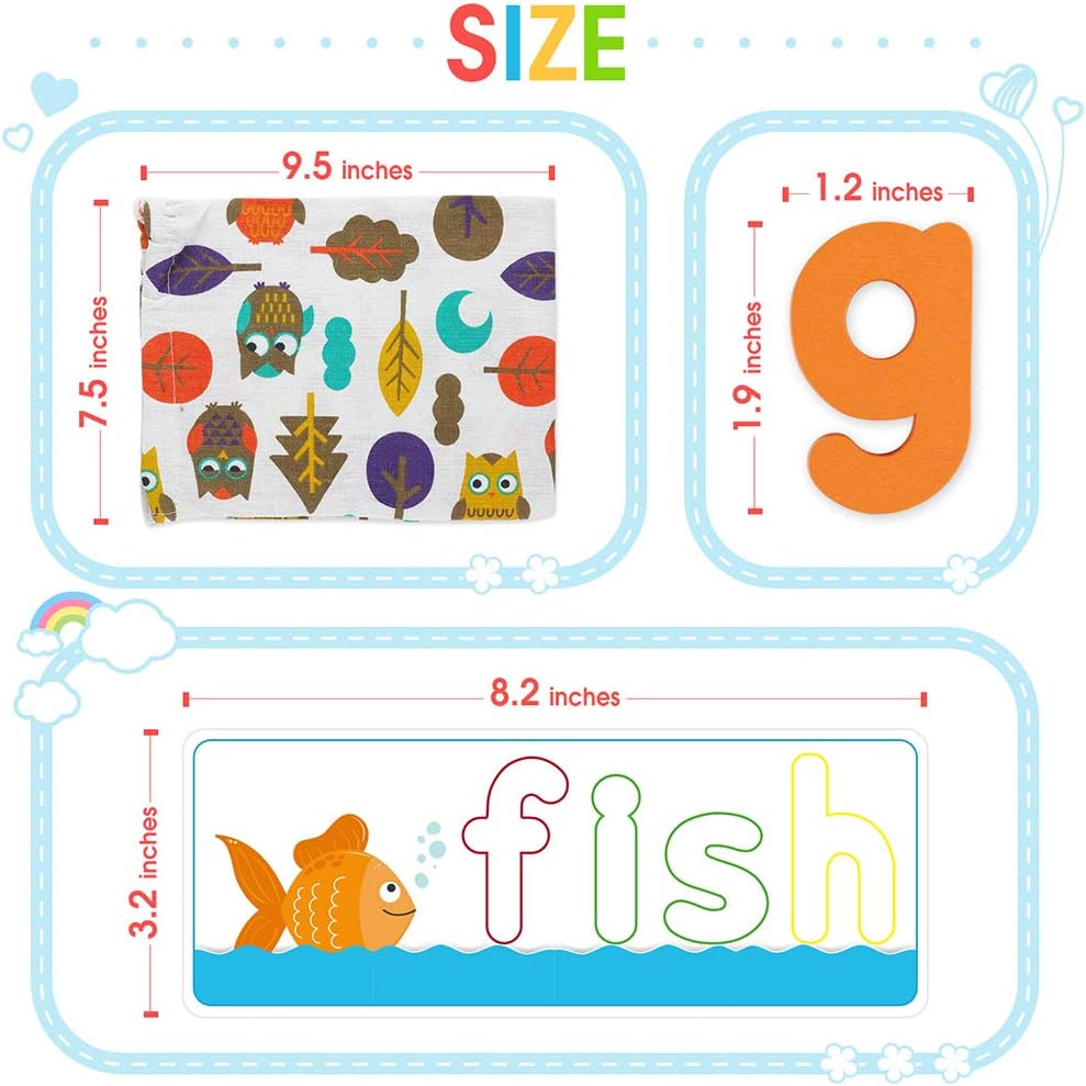 Juegos Educativos KMUYSL - 80 Piezas de Aprendizaje CVC