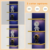 Estante Flotante 5 Niveles con Luz LED, Diseño Vertical, Modelo Torre