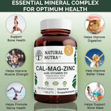 Suplemento de calcio y magnesio zinc con vitamina D3  2 pack