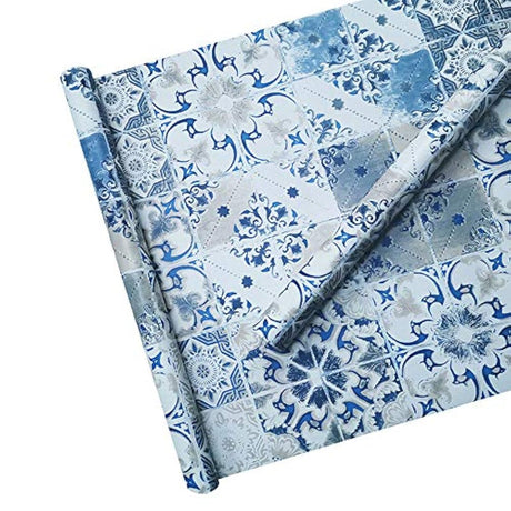 Papel pintado de azulejos mediterráneos despegar y pegar