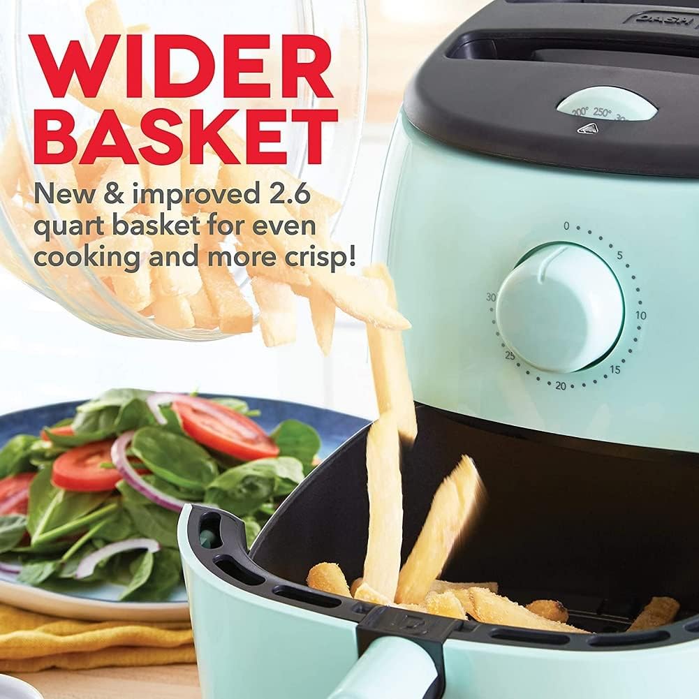 Freidora de aire DASH Tasti-Crisp 2.6 Qt, compacta, 1000W