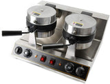 Máquina de Waffles Doble Cabeza 2600W Acero Inoxidable