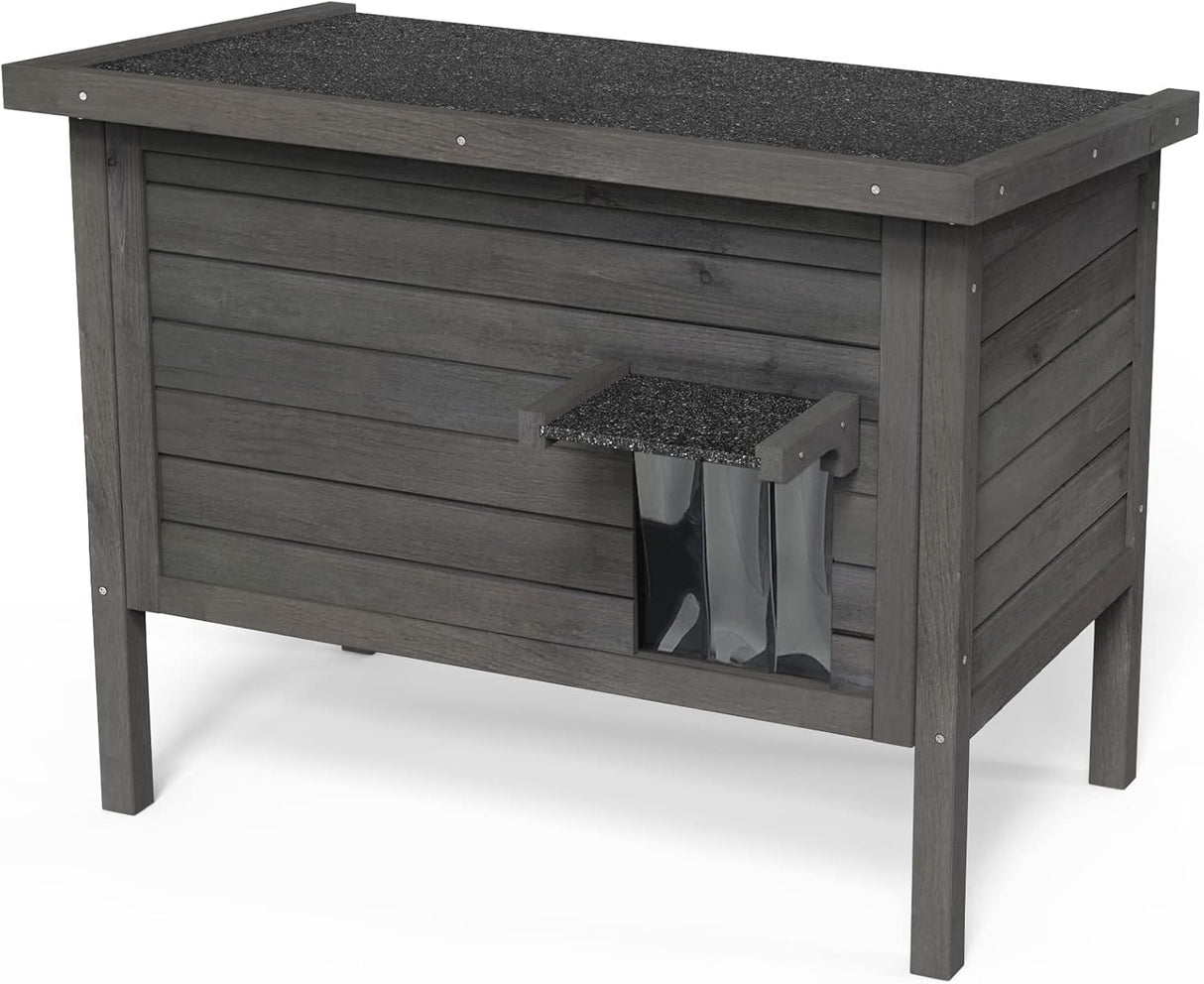 Casa para Gatos GDLF, Aislada, Madera, Grande, Modelo 34.5
