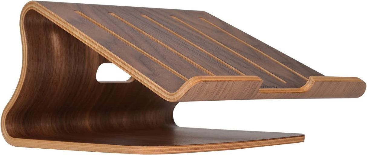 Soporte de madera para laptop portátil, Marrón SAMDI