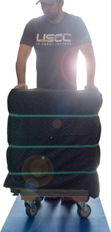 Carro de Carga US Cargo Control, 1000 lbs, Ruedas de Goma, 18.5x32.5
