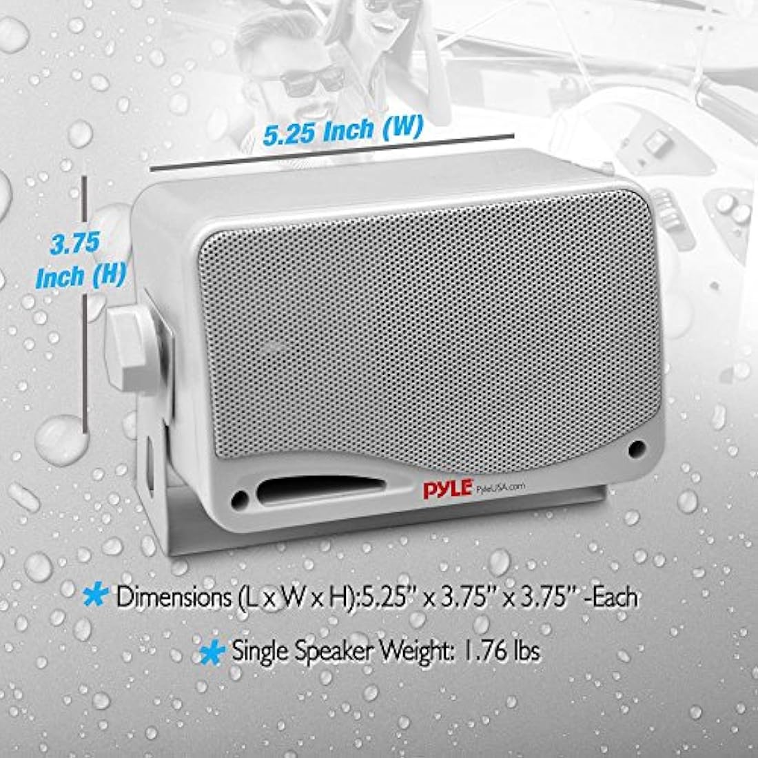 Parlantes inalámbrico impermeable  PYLE-HOME PDWR42WBT