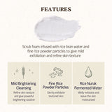 Exfoliante Facial Diario de Arroz - Hipoalergénico y Suave