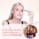 Recortadora de cejas recargable, depiladora eléctrica