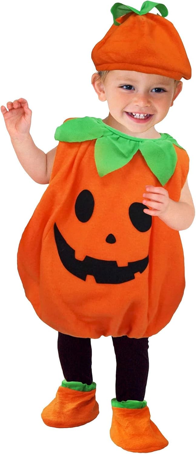 Disfraz de Calabaza EOZY para Niños, Halloween, Fiesta Escolar