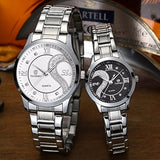 Relojes de pulsera de corazones de acero inoxidable