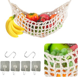 Hamaca para frutas, marca desconocida, 4 ganchos, modelo neto.