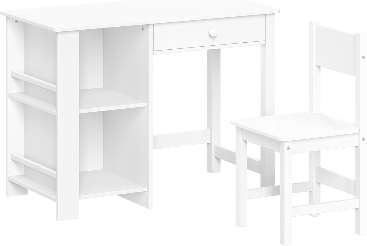 Conjunto Escritorio y Silla Infantil con Cubículos y Libreros