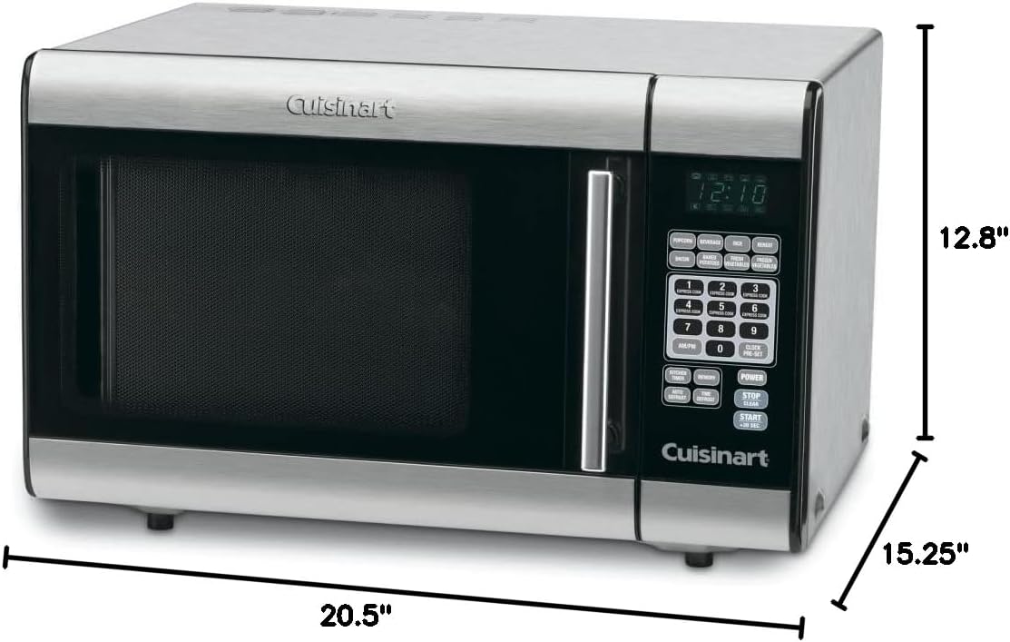 Horno Microondas Cuisinart 1 Pie Cúbico Acero Inoxidable CMW-100