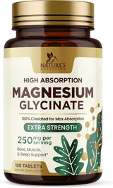 Magnesio Glicinato Suplemento para Corazón y Sueño - 120 cápsulas