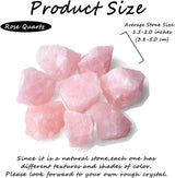ZHIYUXI Cristal de cuarzo rosa de 2 in, cristales crudos