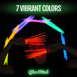 Suministros para fiestas a granel, paquete de 100 varillas luminosas que brillan en la oscuridad de 8&nbsp;pulgadas y conectores para pulseras y collares, para niños y adultos