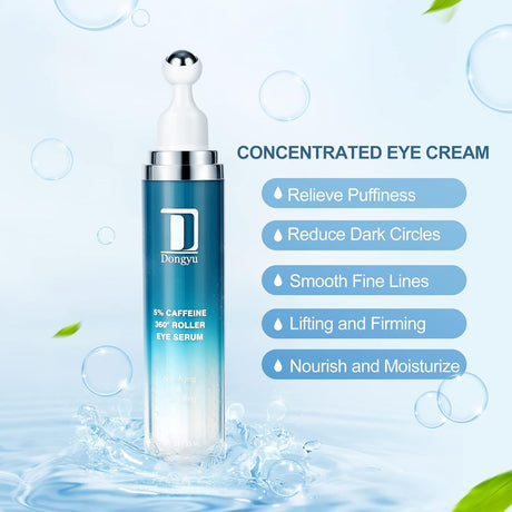Suero de ojos con 5% de cafeína y crema para ojeras