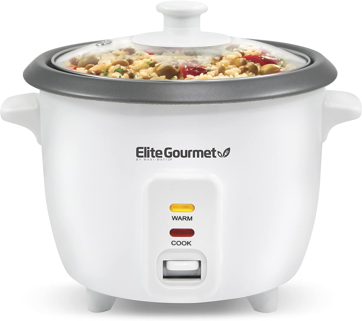 Olla Arrocera Elite Gourmet, 6 tazas, con olla antiadherente, ERC-006NST