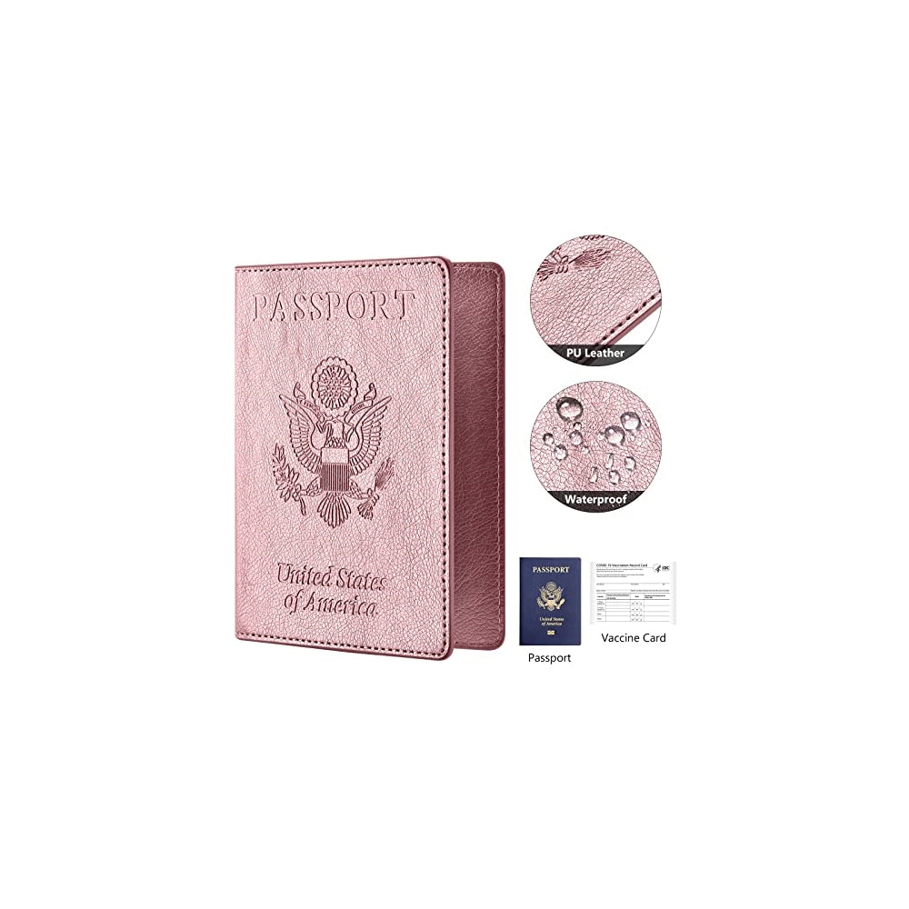 Porta Documentos y Tarjetas soporte para pasaporte rosa