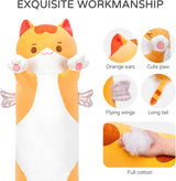 Peluche de Almohada corporal lindo gato marrón