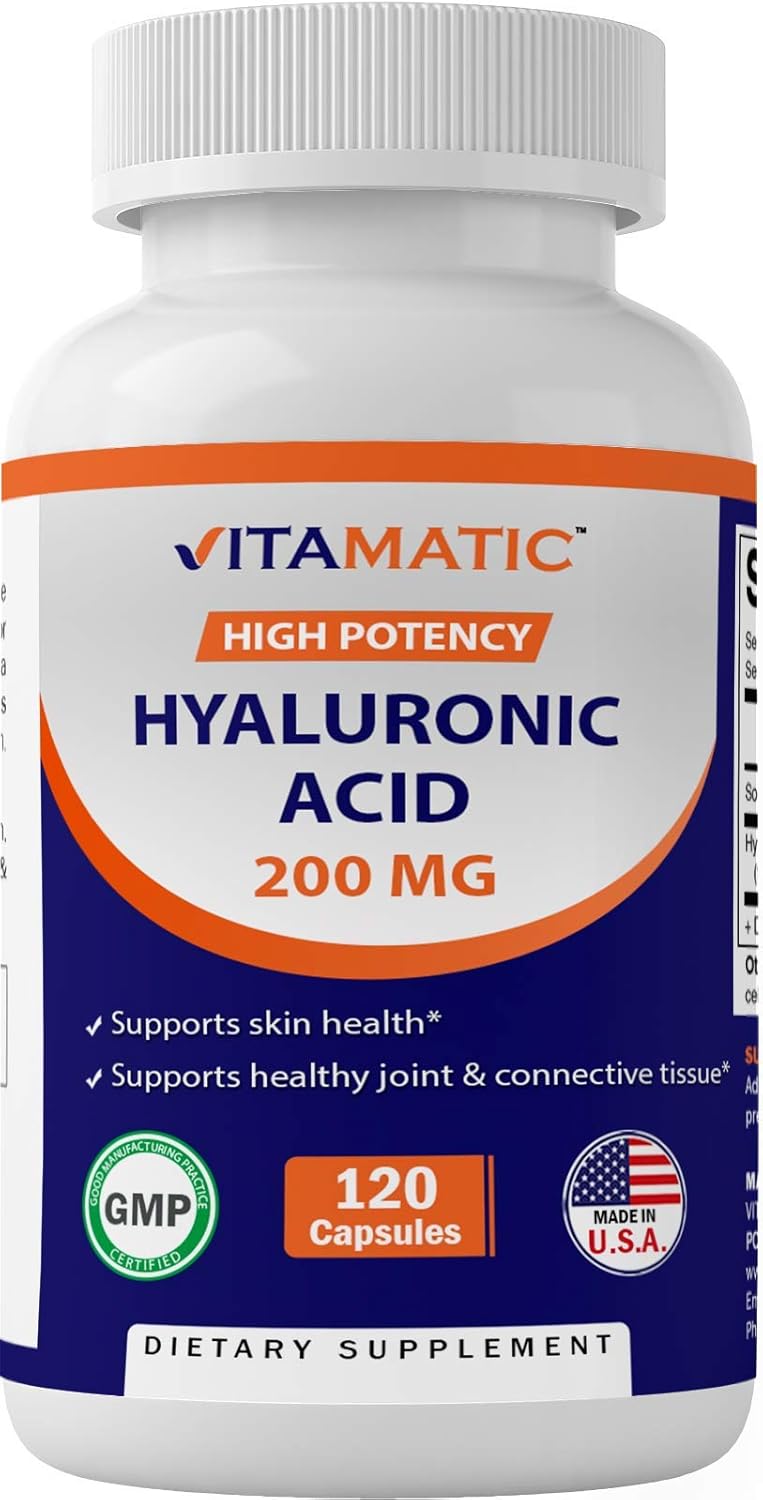 Vitamatic Suplementos de ácido hialurónico Apoya el tejido