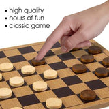 Juego de Damas de Madera Gamie, Diversión Familiar y Estratégica