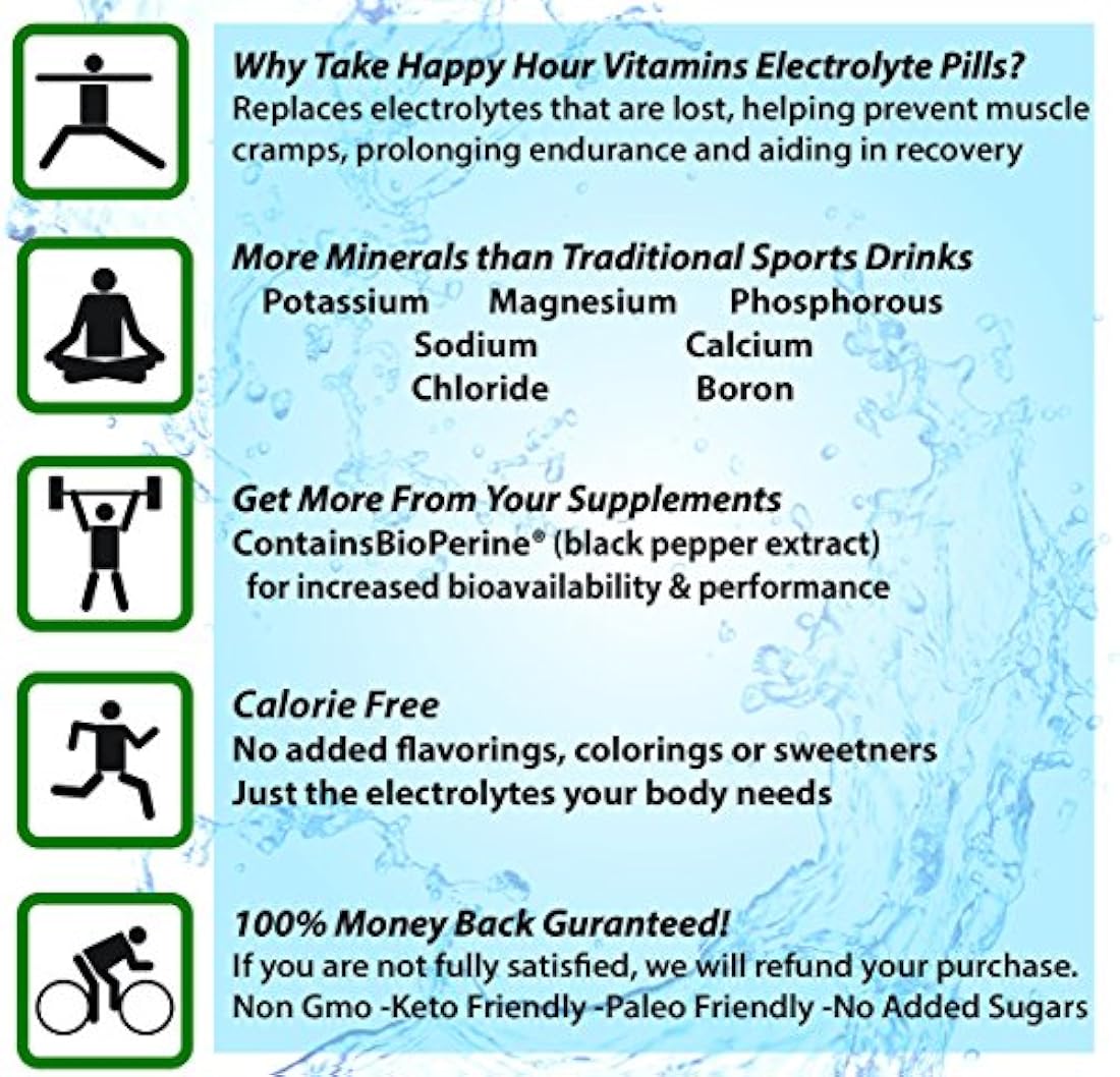 Pastillas electrolito de Happy Hour Vitaminas 