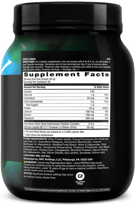 Suplemento BEYOND RAW Dynamic Whey  Proteína Tiramisú 25 por