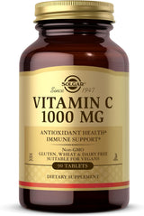 Solgar Vitamina C 1000 mg, 90 Tablets, Antioxidante e Inmunidad