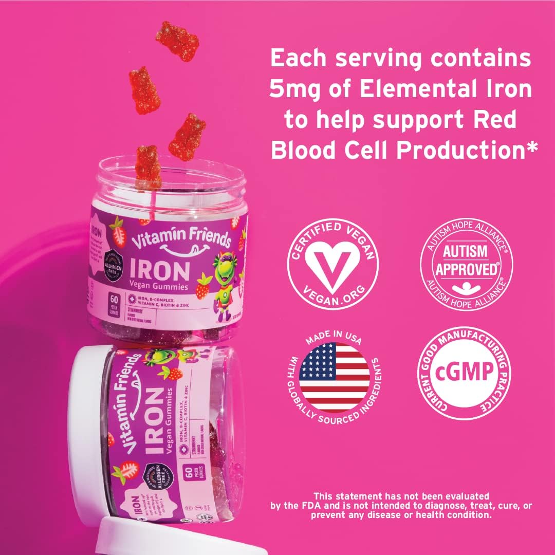 Suplemento ironbear Vitamin  dietético de hierro 60 unidades