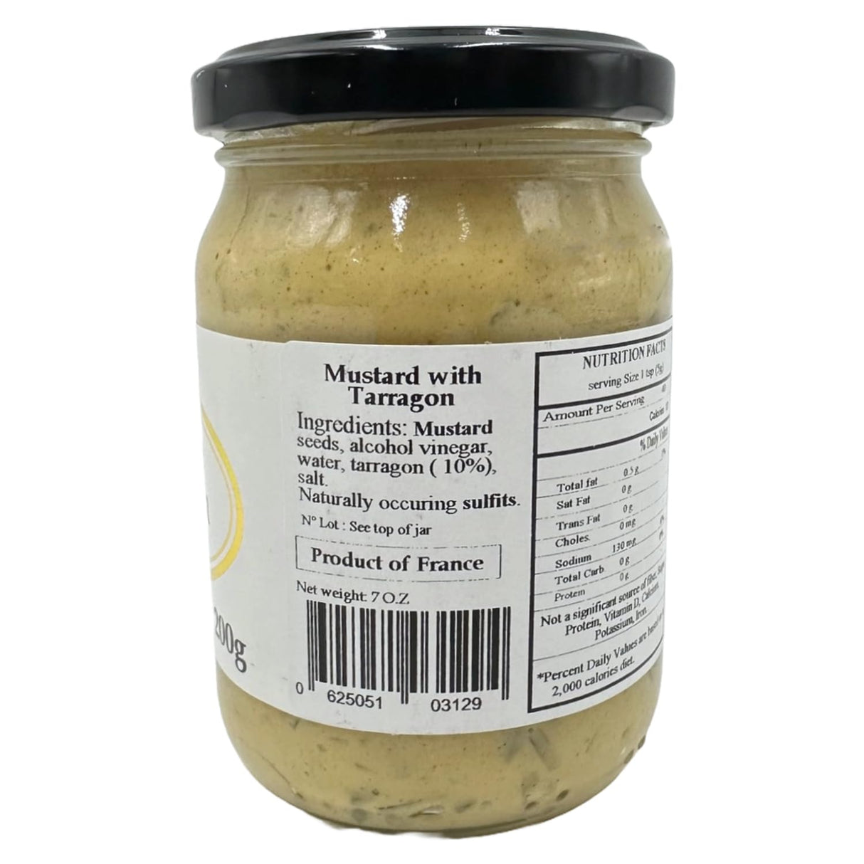 Mostaza de Estragón DELOUIS, 7 OZ, Sabor Intenso y Natural
