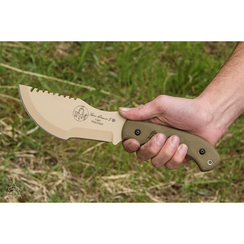 Cuchillo de hoja fija Tom Brown Tan Tracker