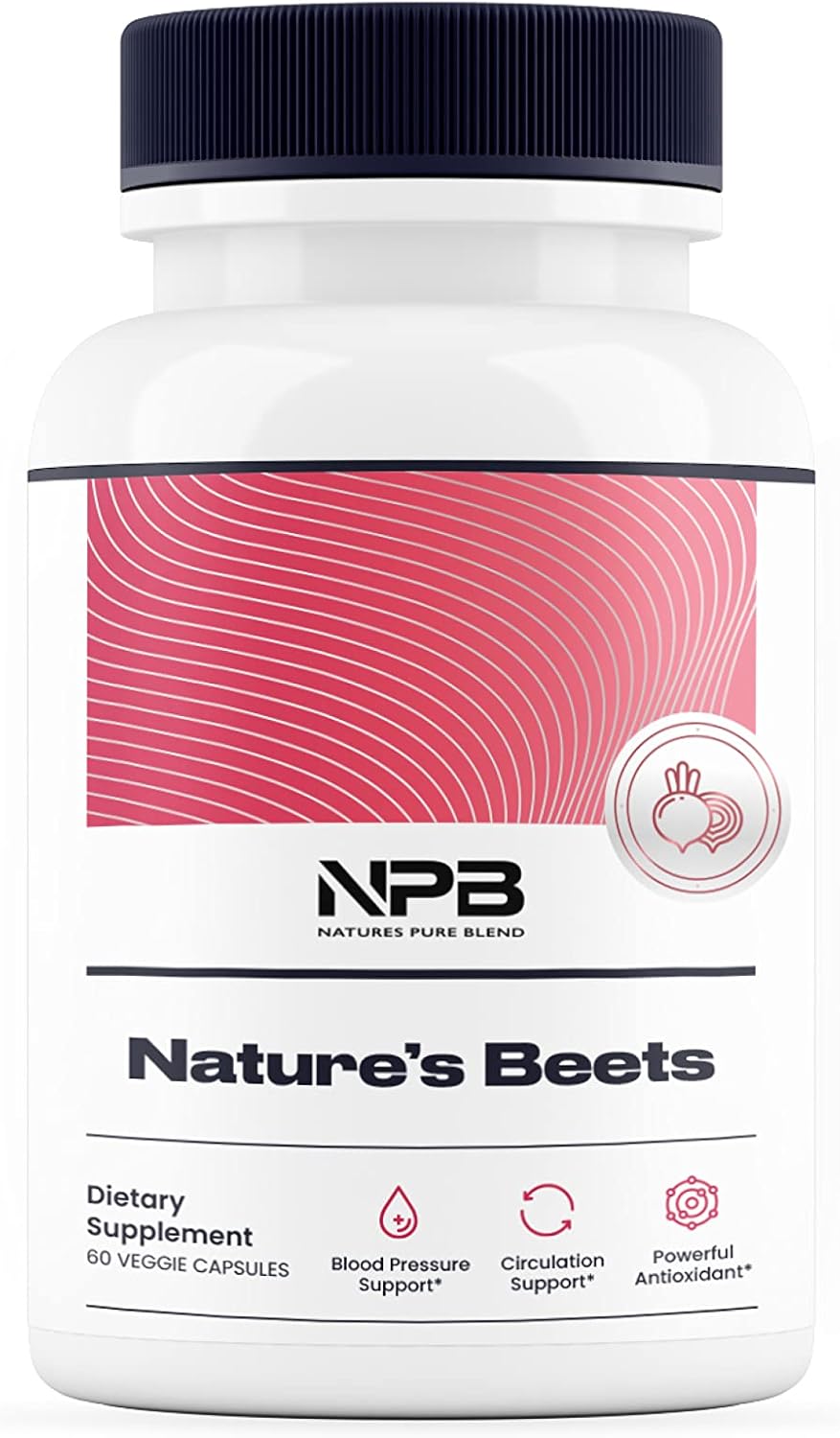 Capsulas de Remolacha Orgánica Nature's Pure Blend