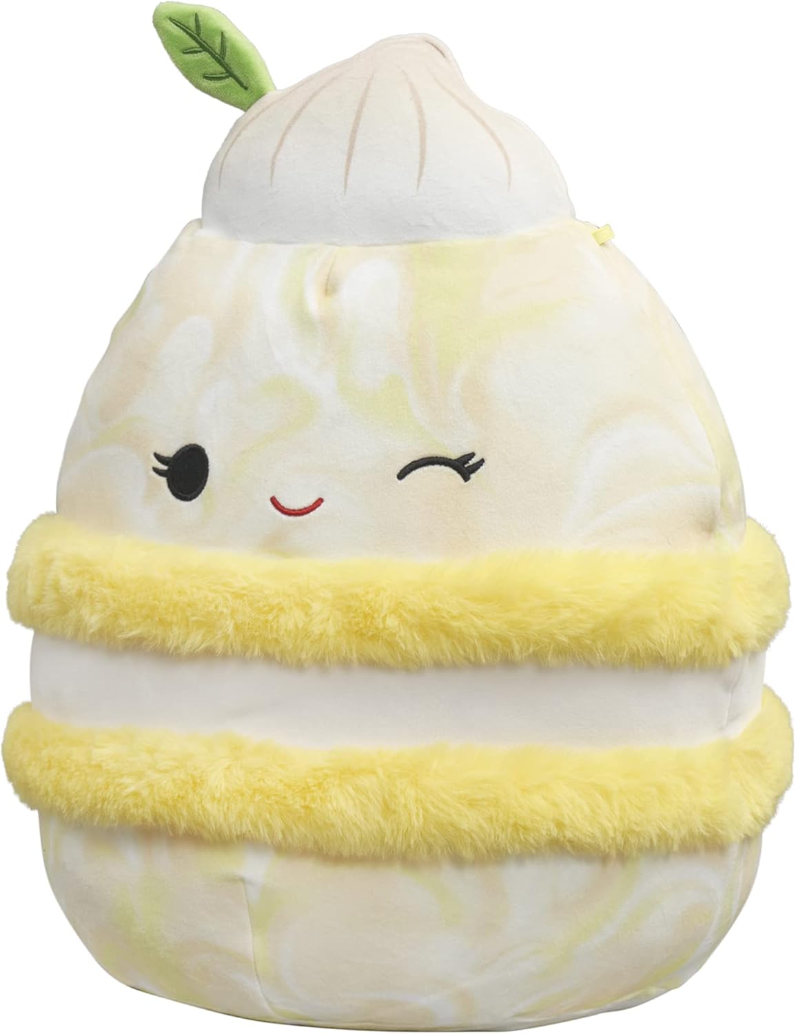 Peluche  Squishmallows de macarrón merengue amarillo de 12