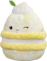 Peluche  Squishmallows de macarrón merengue amarillo de 12