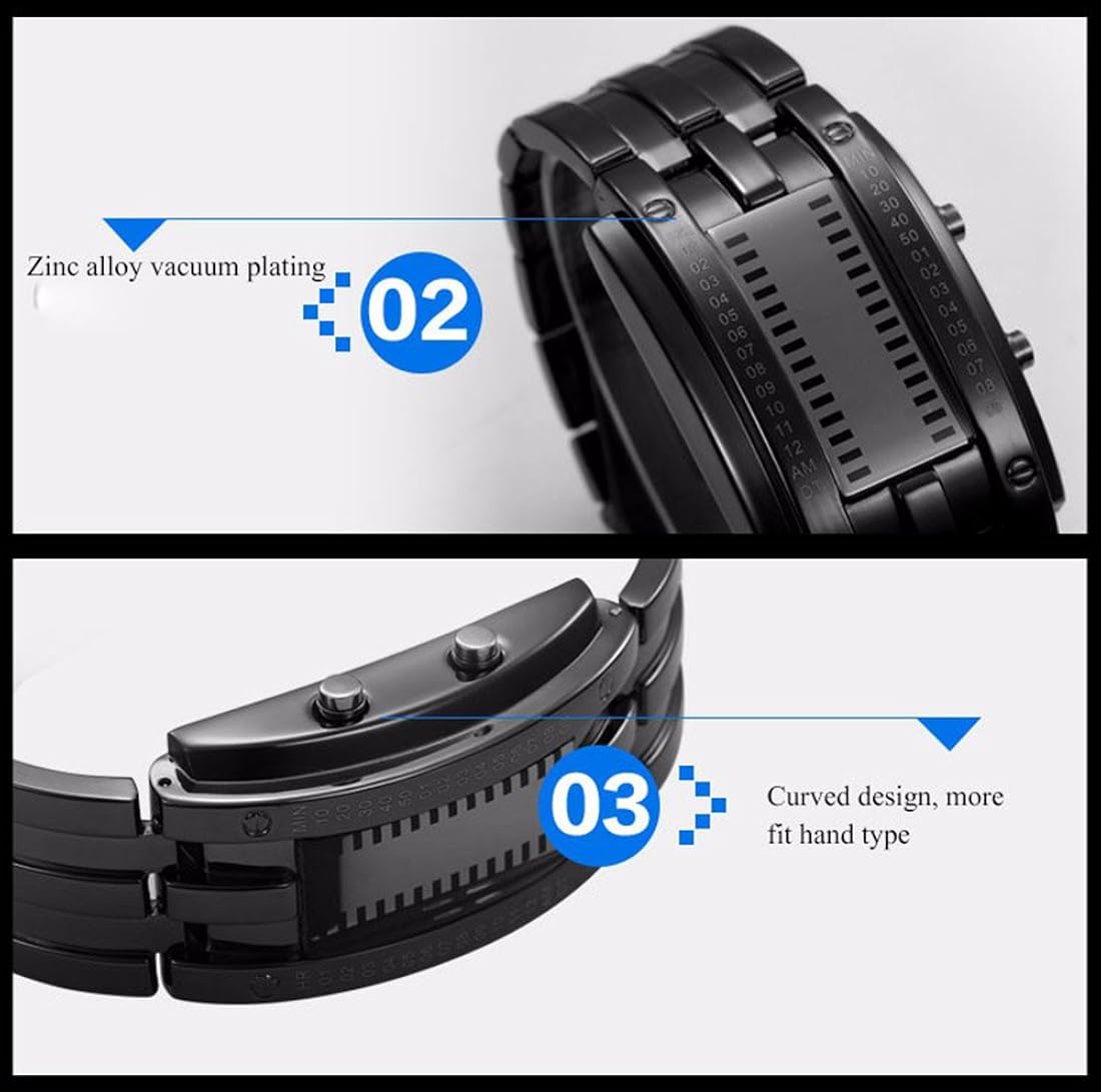 Reloj digital resistente al agua para hombre LED