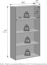 Estantería Abierta Furinno 4 Niveles para Ropa y Almacenaje