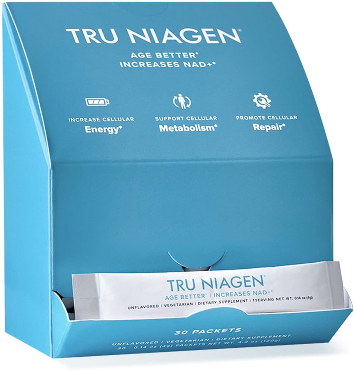 Suplemento TRU NIAGEN NAD+ en polvo NR para energía celular